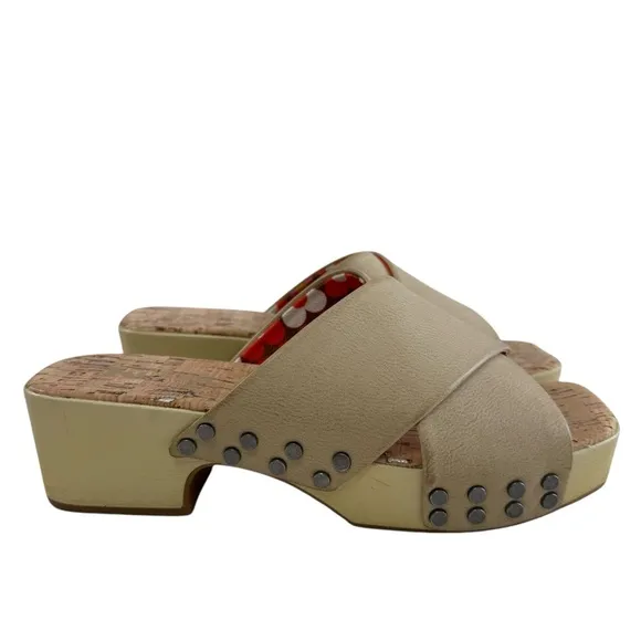 Korks Draya Studded Crisscross Platform Comfort Sandals Size 8M