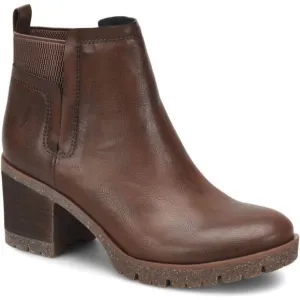 KORKS Elsie Bootie Brown Leather Block Heel Ankle Boots Sz 10 NEW!