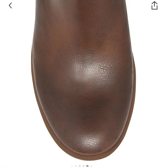 KORKS Elsie Bootie Brown Leather Block Heel Ankle Boots Sz 10 NEW!