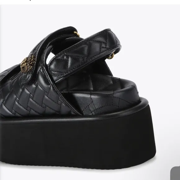 Kurt Geiger Black Platform Sandals Orson Pump Sandal