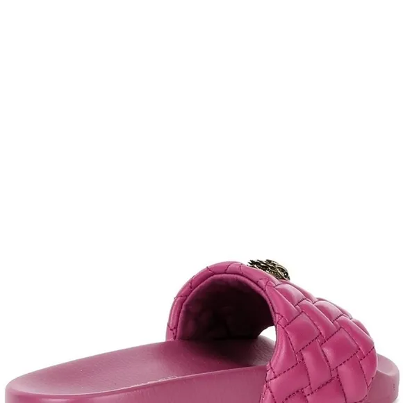Kurt Geiger Red Quilted Slide Sandals