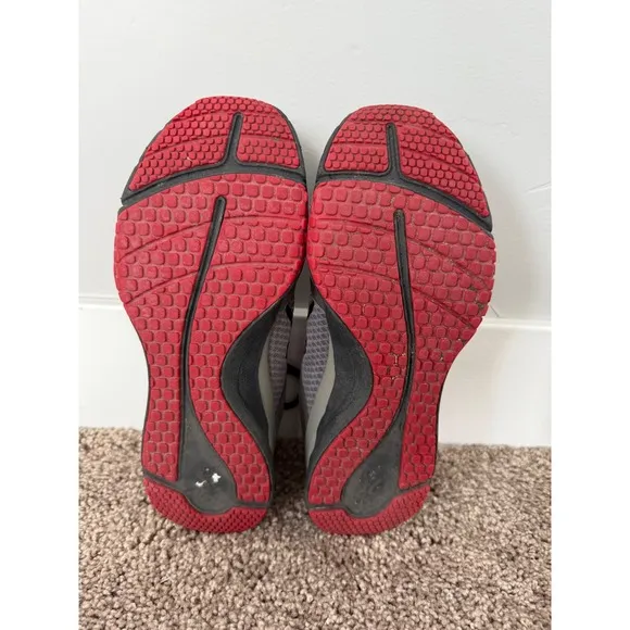 Kuru Quantum Training Shoes Comfort Athletic Sneakers Gray Red Black Mens