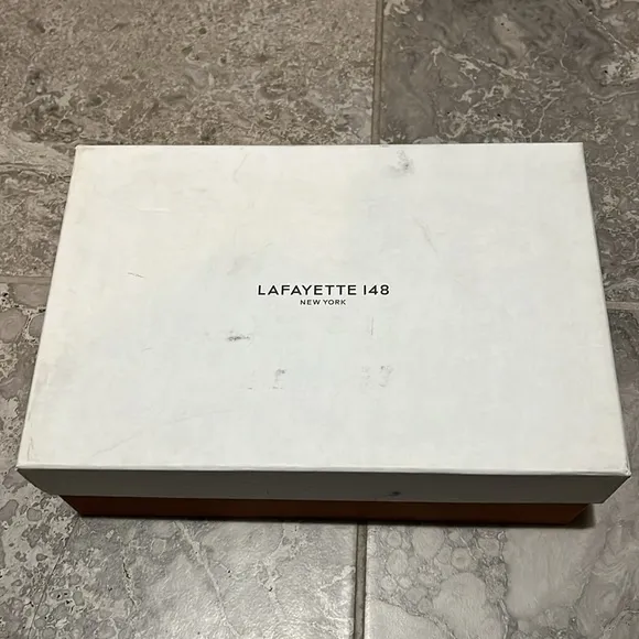 Lafayette 148 New York Clarette Mule Sandals in Black, EXCELLENT, Size 36.5
