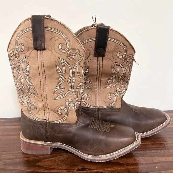 Laredo Women's Caney Leather Pull On Boots 9