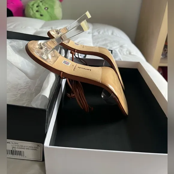 Larroudé Gloria Sandals - Caramel - 9.5 - NEW with box