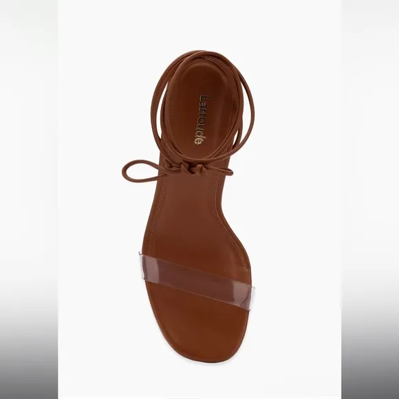 Larroudé Gloria Sandals - Caramel - 9.5 - NEW with box