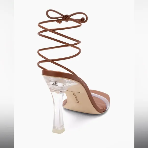 Larroudé Gloria Sandals - Caramel - 9.5 - NEW with box