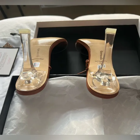 Larroudé Gloria Sandals - Caramel - 9.5 - NEW with box