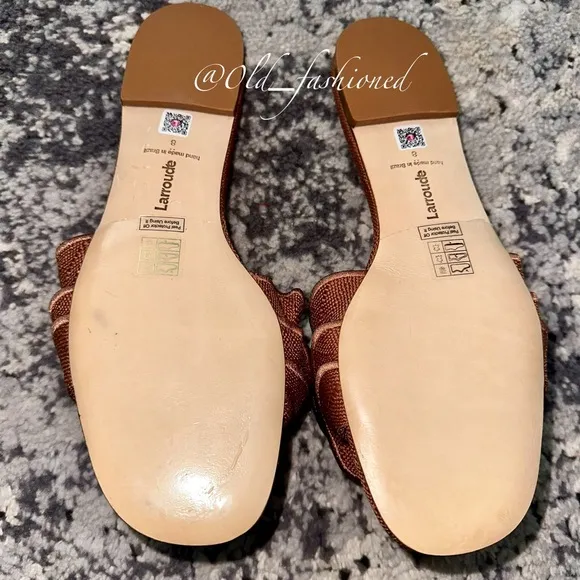 LARROUDÉ Ivy Ruffle Flat Sandals - Price Firm