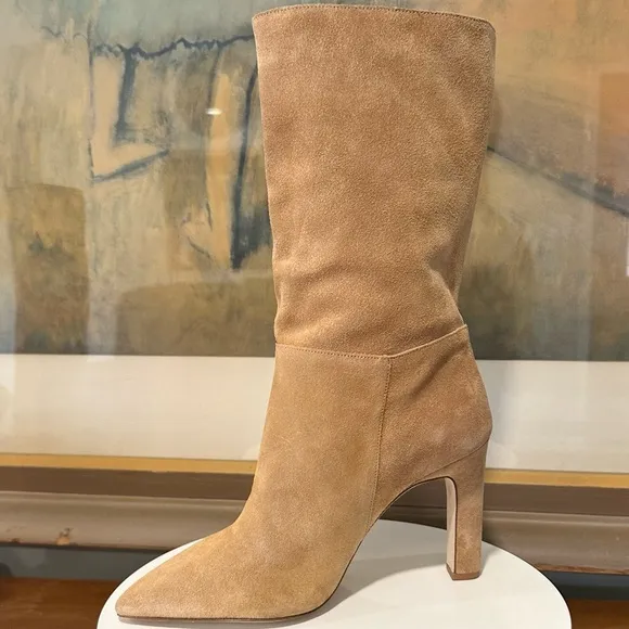 🌹LARROUDE🌹 Cindy Boot In Toasted Suede Size: 9