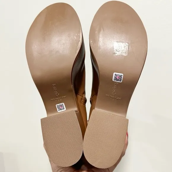 🌹LARROUDE🌹 Miso Platform Boot In Caramel Stretch Leather Size: 9