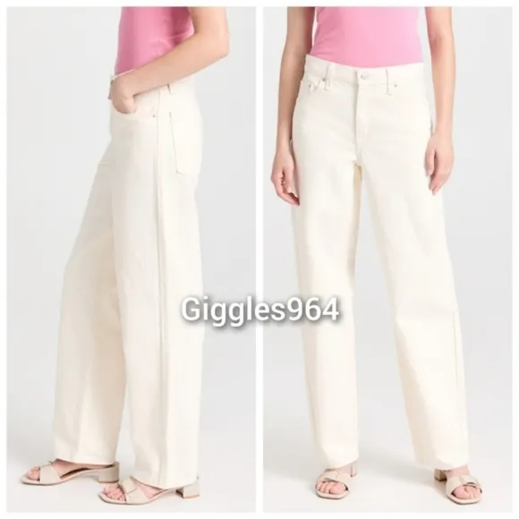 Levi's Baggy Dad Jeans Barely Freezing White