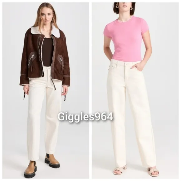 Levi's Baggy Dad Jeans Barely Freezing White