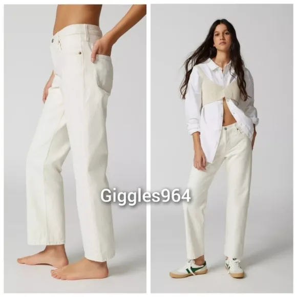 Levi's Baggy Dad Jeans Barely Freezing White