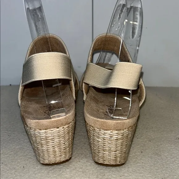 LifeStride Delta Almond Milk Wedge Sandals (TS8)