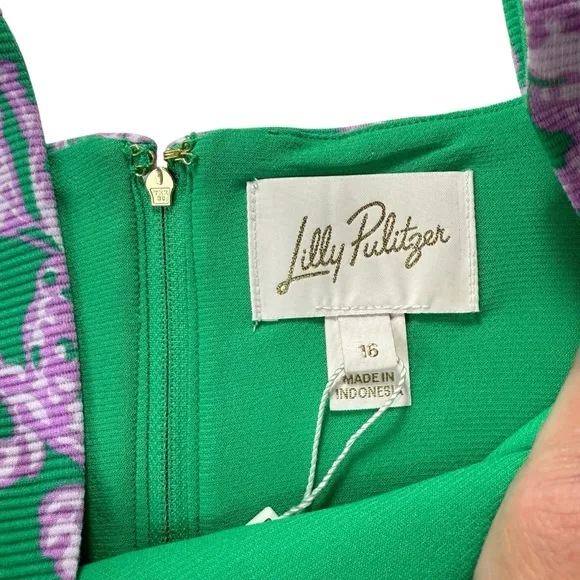 Lilly Pulitzer Montrey Stretch Shift Dress sz 16 NWT
