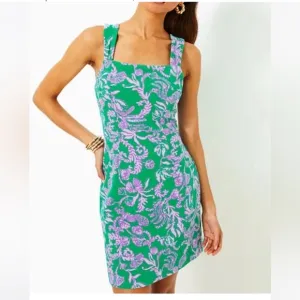 Lilly Pulitzer Montrey Stretch Shift Dress sz 16 NWT