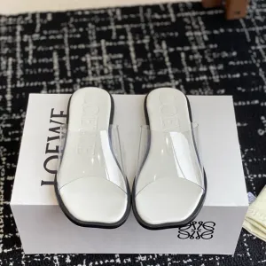 Loewe White Minimalist And Pvc Sandals