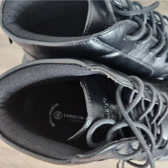 LONDON FOG MEN'S BOOTS BLACK COLOR SIZE 11,5 COMFORTABLE SHOES.
