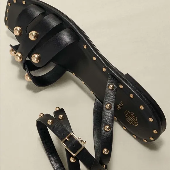 Maje Studded Leather Sandals
