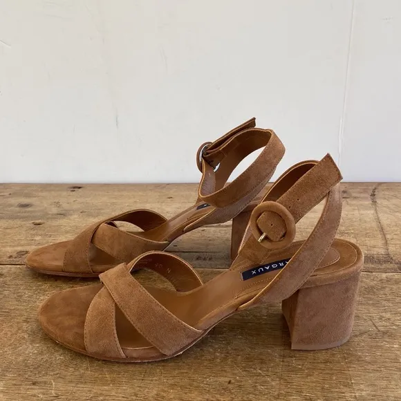 Margaux Suede City Sandals - NEW