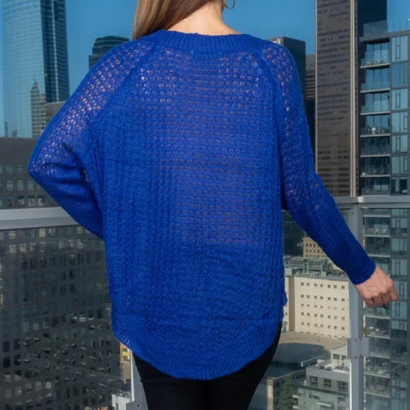 Maya Lightweight Open Knit Sweater