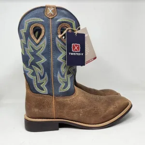 Mens 11.5 EE Wide Twisted X 12&quot; Top Hand western cowboy boots