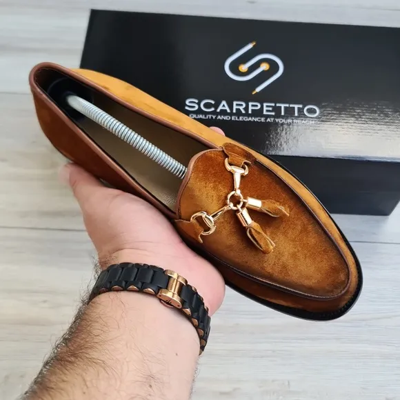 Men's Tassel Suede Leather Loafer