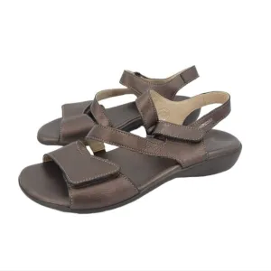 Mephisto Leather Strappy Sandals 37/7 Brown Comfort