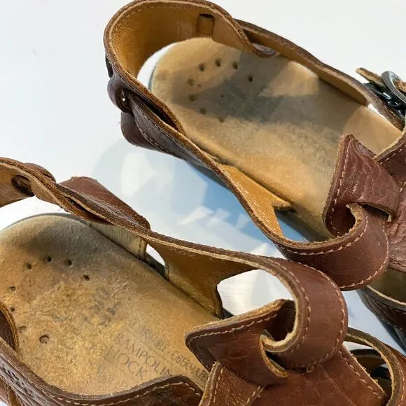 Mephisto Men's Sam Brown Leather Comfort Fisherman Sandals EU Size 37‎ US 6.5