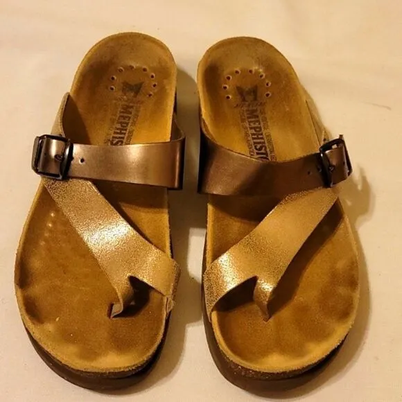 Mephisto Helen rose and copper  Sandals size 37