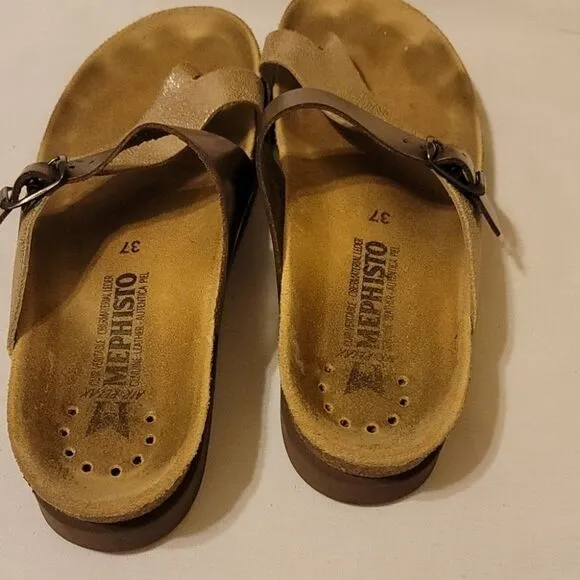 Mephisto Helen rose and copper  Sandals size 37