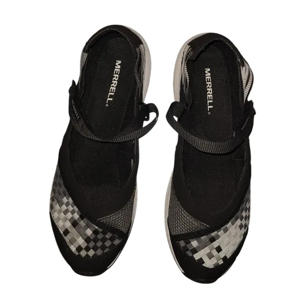 MERRELL Comfortable Black and Gray Women's Shoes - Size 11