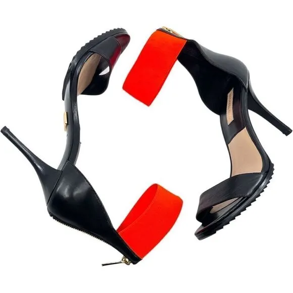 Michael Kora Collection Barbara Sandal Heels with Ankle strap
