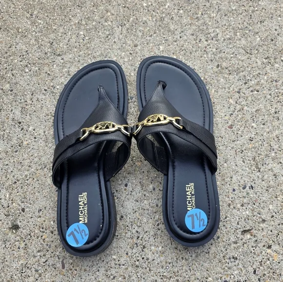 Michael Kors Black Sandals for Women Size 7.5