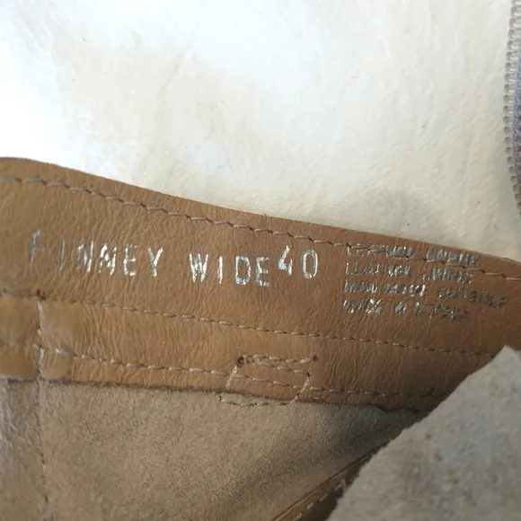 Miz Mooz Finney Suede Sandals - 37 &amp; 40 WIDE EU - Taupe Suede - NWOB
