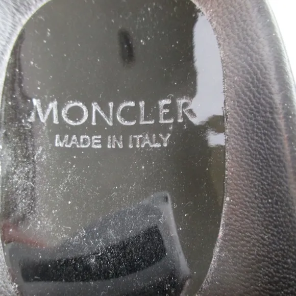 Moncler Rosabel Sandal Glitter Mule Black Beading NWT