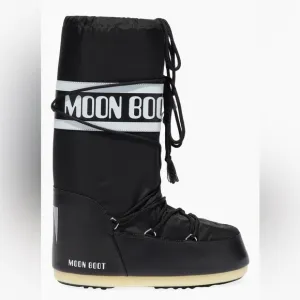 Moon Boot Unisex Icon Nylon Tall Boots Black EU 42-44/W 11/M 9