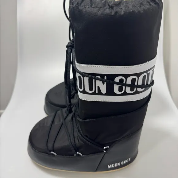 Moon Boot Unisex Icon Nylon Tall Boots Black EU 42-44/W 11/M 9