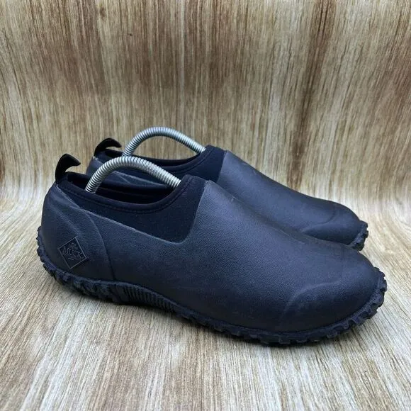 Muck Boots Muckster II Men's Size 9‎ Slip On Black Casual Shoes Low Top