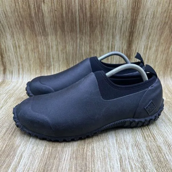 Muck Boots Muckster II Men's Size 9‎ Slip On Black Casual Shoes Low Top