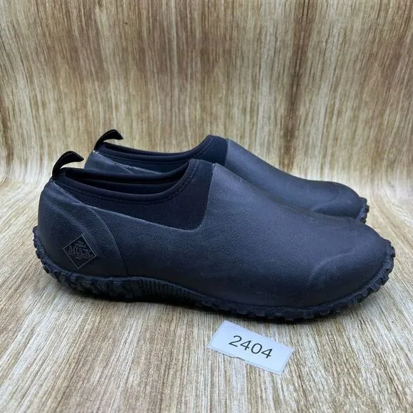 Muck Boots Muckster II Men's Size 9‎ Slip On Black Casual Shoes Low Top