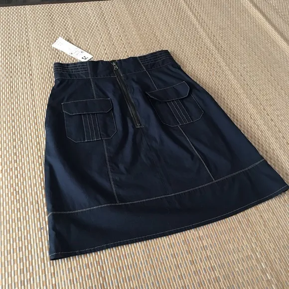 Nanette Lepore retro Denim Jean Skirt size 4 “Drive my car “ NWT with mi…