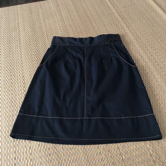 Nanette Lepore retro Denim Jean Skirt size 4 “Drive my car “ NWT with mi…