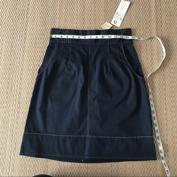Nanette Lepore retro Denim Jean Skirt size 4 “Drive my car “ NWT with mi…