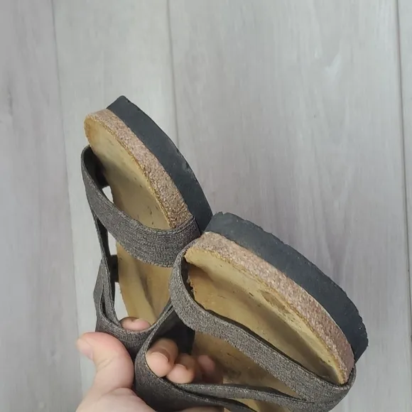 Naot Womens Leather Comfort Platform Sandals shoes sz 41 US 10
