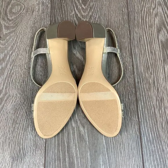 Naturalizer Women's Vanessa2 Strappy Heeled Sandal Chunk Heel Tan‎ Crème Brûlée
