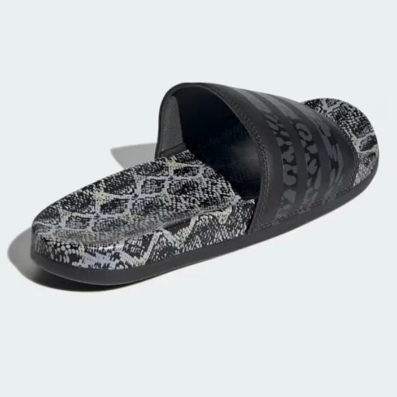 NEW adidas Adilette Comfort Slide Sandals Core Black For Women 252