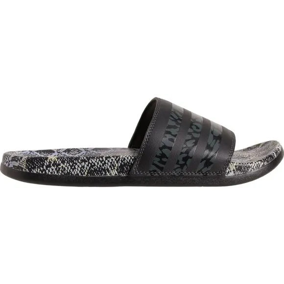 NEW adidas Adilette Comfort Slide Sandals Core Black For Women 252