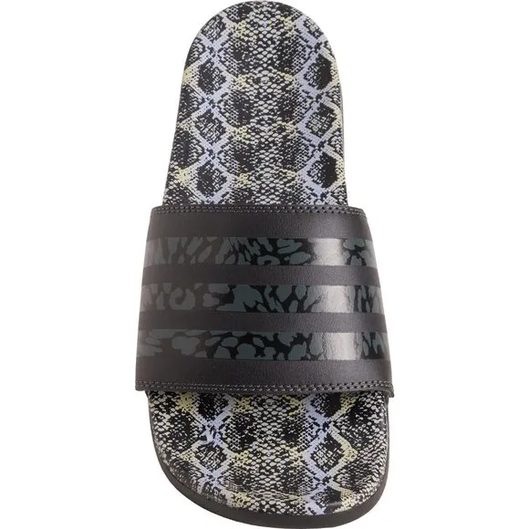 NEW adidas Adilette Comfort Slide Sandals Core Black For Women 252